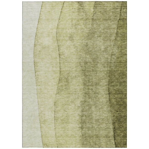 Homeroots 3' Brown And Beige Ombre Washable Indoor Outdoor Area Rug – Stylish, Durable, And Versatile Design 3' X 5' Polyester 581810