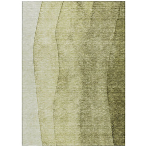 Homeroots 3' Brown And Beige Ombre Washable Indoor Outdoor Area Rug – Stylish, Durable, And Versatile Design 9' X 12' Polyester 581814
