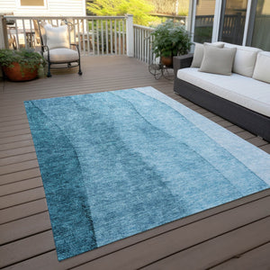 Homeroots 3' Brown And Beige Ombre Washable Indoor Outdoor Area Rug – Stylish, Durable, And Versatile Design 10' X 14' Polyester 581833