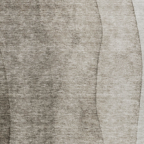 Homeroots 3' Brown And Beige Ombre Washable Indoor Outdoor Area Rug – Stylish, Durable, And Versatile Design 9' X 12' Polyester 581838