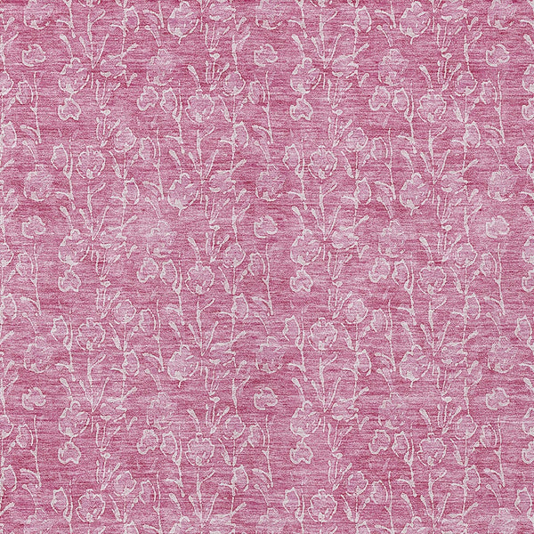 Homeroots 3' Artichoke Green & Ivory Floral Washable Area Rug For Indoor & Outdoor Spaces, Durable Design 5' X 8' Polyester 581853