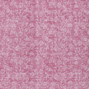 Homeroots 3' Artichoke Green & Ivory Floral Washable Area Rug For Indoor & Outdoor Spaces, Durable Design 8' X 10' Polyester 581855