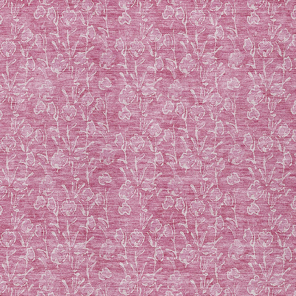 Homeroots 3' Artichoke Green & Ivory Floral Washable Area Rug For Indoor & Outdoor Spaces, Durable Design 8' X 10' Polyester 581855