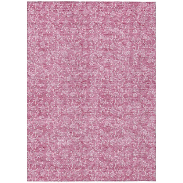 HomeRoots 9' Blush and Ivory Floral Area Rug - Durable, Washable Design for Indoor and Outdoor Spaces 9' X 12' 581856