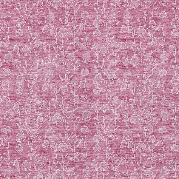 Homeroots 3' Artichoke Green & Ivory Floral Washable Area Rug For Indoor & Outdoor Spaces, Durable Design 10' X 14' Polyester 581857