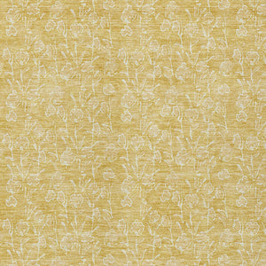 Homeroots 3' Artichoke Green & Ivory Floral Washable Area Rug For Indoor & Outdoor Spaces, Durable Design 5' X 8' Polyester 581865