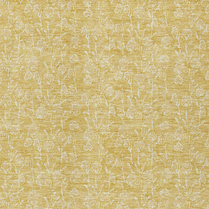 Homeroots 3' Artichoke Green & Ivory Floral Washable Area Rug For Indoor & Outdoor Spaces, Durable Design 9' X 12' Polyester 581868