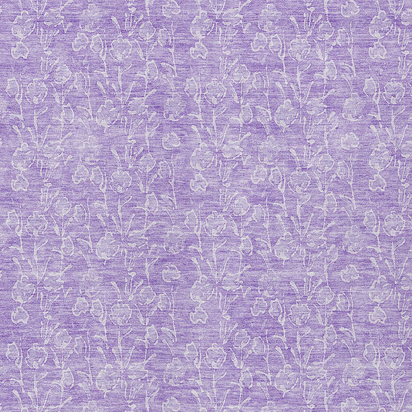 Homeroots 3' Artichoke Green & Ivory Floral Washable Area Rug For Indoor & Outdoor Spaces, Durable Design 8' X 10' Polyester 581873