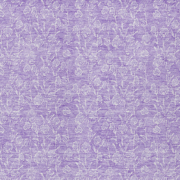 Homeroots 3' Artichoke Green & Ivory Floral Washable Area Rug For Indoor & Outdoor Spaces, Durable Design 9' X 12' Polyester 581874