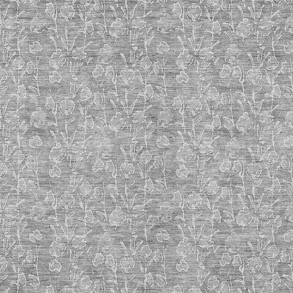 Homeroots 3' Artichoke Green & Ivory Floral Washable Area Rug For Indoor & Outdoor Spaces, Durable Design 5' X 8' Polyester 581877