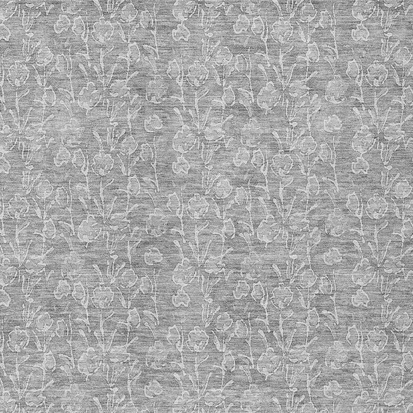 Homeroots 3' Artichoke Green & Ivory Floral Washable Area Rug For Indoor & Outdoor Spaces, Durable Design 8' X 10' Polyester 581879