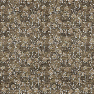 Homeroots 3' Brown Floral Washable Area Rug - Stylish Indoor Outdoor Carpet For High Traffic Spaces & More 3' X 5' Polyester 581888