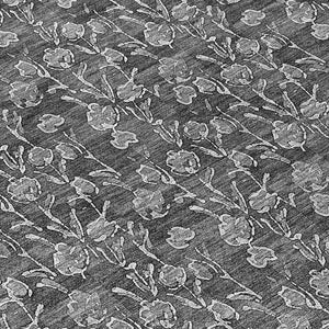 Homeroots 3' Brown Floral Washable Area Rug - Stylish Indoor Outdoor Carpet For High Traffic Spaces & More 8' Round Polyester 581896