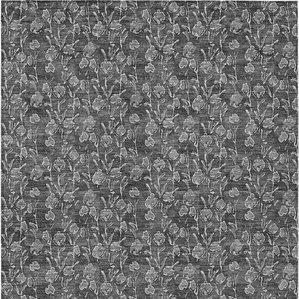 Homeroots 3' Brown Floral Washable Area Rug - Stylish Indoor Outdoor Carpet For High Traffic Spaces & More 10' X 14' Polyester 581899