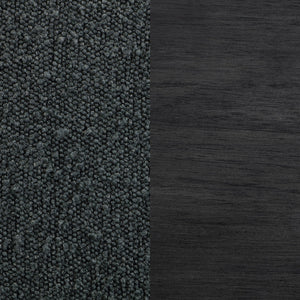 English Elm Murtry Boucle Upholstered Counter Chair Set of 2 – Plush Foam Seats, Textured Fabric, Charcoal Legs, Modern Comfort Black B062P299877