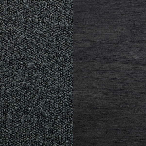 English Elm Murtry Boucle Upholstered Counter Chair Set of 2 – Plush Foam Seats, Textured Fabric, Charcoal Legs, Modern Comfort Black B062P299877