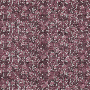 Homeroots 3' Brown Floral Washable Area Rug - Stylish Indoor Outdoor Carpet For High Traffic Spaces & More 5' X 8' Polyester 581901