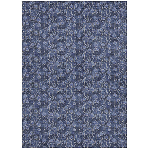 Homeroots 3' Brown Floral Washable Area Rug - Stylish Indoor Outdoor Carpet For High Traffic Spaces & More 3' X 5' Polyester 581906