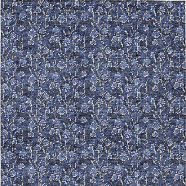 Homeroots 3' Brown Floral Washable Area Rug - Stylish Indoor Outdoor Carpet For High Traffic Spaces & More 9' X 12' Polyester 581910