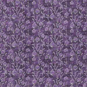 Homeroots 3' Brown Floral Washable Area Rug - Stylish Indoor Outdoor Carpet For High Traffic Spaces & More 3' X 5' Polyester 581918