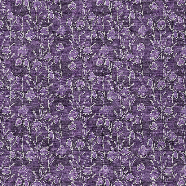 Homeroots 3' Brown Floral Washable Area Rug - Stylish Indoor Outdoor Carpet For High Traffic Spaces & More 3' X 5' Polyester 581918