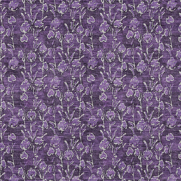 Homeroots 3' Brown Floral Washable Area Rug - Stylish Indoor Outdoor Carpet For High Traffic Spaces & More 5' X 8' Polyester 581919