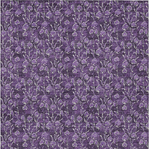 Homeroots 3' Brown Floral Washable Area Rug - Stylish Indoor Outdoor Carpet For High Traffic Spaces & More 9' X 12' Polyester 581922