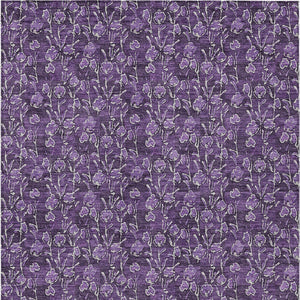 Homeroots 3' Brown Floral Washable Area Rug - Stylish Indoor Outdoor Carpet For High Traffic Spaces & More 10' X 14' Polyester 581923