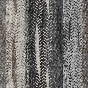 Homeroots 3' Stylish Botanical Leaves Indoor Outdoor Area Rug - Durable, Washable, And Versatile For Any Space 5' X 8' Polyester 581931