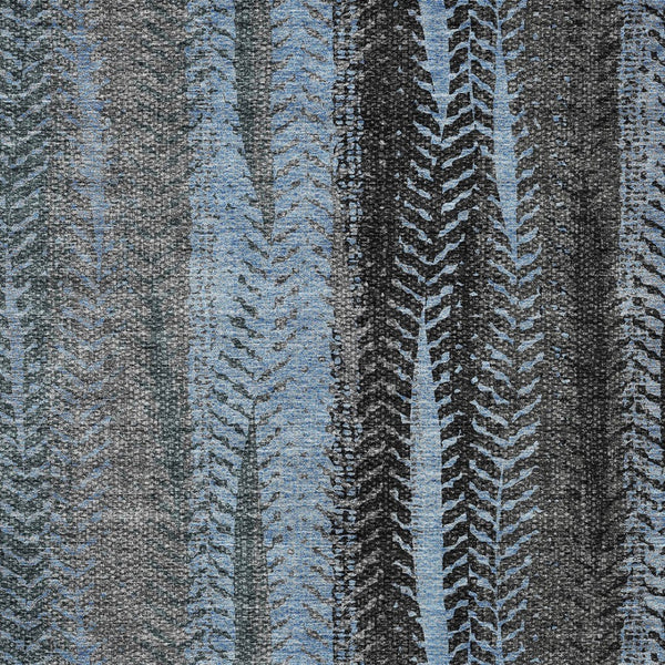 Homeroots 3' Stylish Botanical Leaves Indoor Outdoor Area Rug - Durable, Washable, And Versatile For Any Space 5' X 8' Polyester 581937