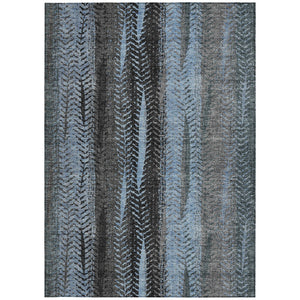 Homeroots 3' Stylish Botanical Leaves Indoor Outdoor Area Rug - Durable, Washable, And Versatile For Any Space 10' X 14' Polyester 581941