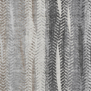 Homeroots 3' Stylish Botanical Leaves Indoor Outdoor Area Rug - Durable, Washable, And Versatile For Any Space 9' X 12' Polyester 581946