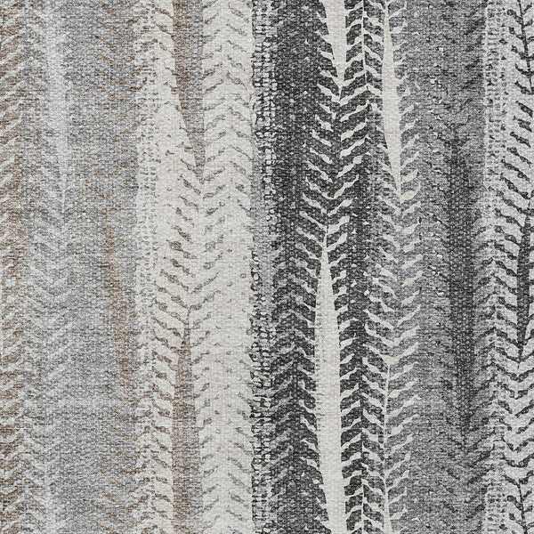 Homeroots 3' Stylish Botanical Leaves Indoor Outdoor Area Rug - Durable, Washable, And Versatile For Any Space 10' X 14' Polyester 581947