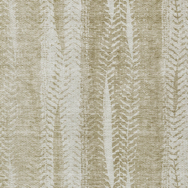 Homeroots 3' Indoor Outdoor Area Rug In Artichoke Green With Elegant Botanical Leaves - Washable & Durable Design 3' X 5' Polyester 581966