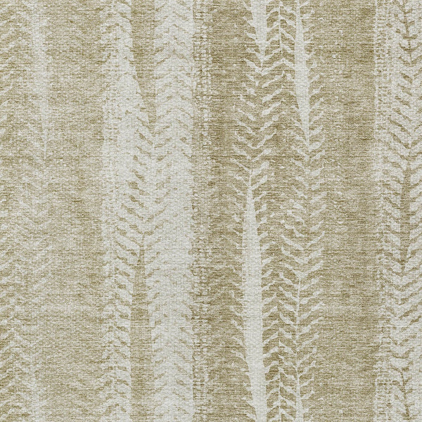 Homeroots 3' Indoor Outdoor Area Rug In Artichoke Green With Elegant Botanical Leaves - Washable & Durable Design 9' X 12' Polyester 581970