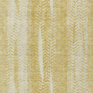 Homeroots 3' Indoor Outdoor Area Rug In Artichoke Green With Elegant Botanical Leaves - Washable & Durable Design 5' X 8' Polyester 581979