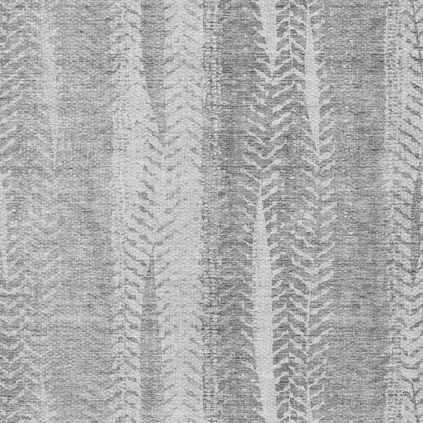 Homeroots 3' Indoor Outdoor Area Rug In Artichoke Green With Elegant Botanical Leaves - Washable & Durable Design 3' X 5' Polyester 581990