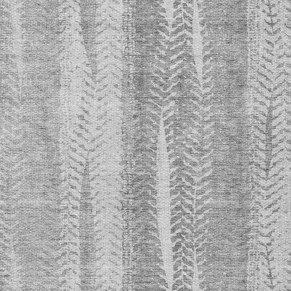 Homeroots 3' Indoor Outdoor Area Rug In Artichoke Green With Elegant Botanical Leaves - Washable & Durable Design 8' X 10' Polyester 581993