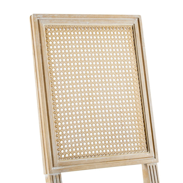 English Elm Christopher Knight Home® - [Set Of 4] Vintage French Country Dining Chairs - Elegant Cane Backrest & Cozy Upholstered Seats N767P263678D_4