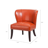 Madison Park Hilton Modern/Contemporary Armless Accent Chair FPF18-0040 Orange