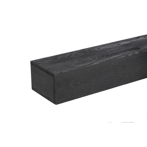 English Elm 48'' Solid Western Red Cedar Floating Mantel Shelf Rustic Farmhouse Wall Display W2640P358910
