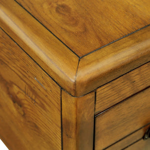 English Elm Solid Wood End Table - Vintage-Style Narrow Nightstand With Drawer For Small Spaces, Easy Assembly! W1202P176736-GIGA