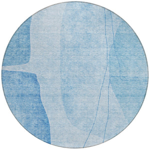 Homeroots 3' Brown Taupe And Beige Abstract Washable Indoor Outdoor Area Rug For Stylish Home Décor 8' Round Polyester 582010