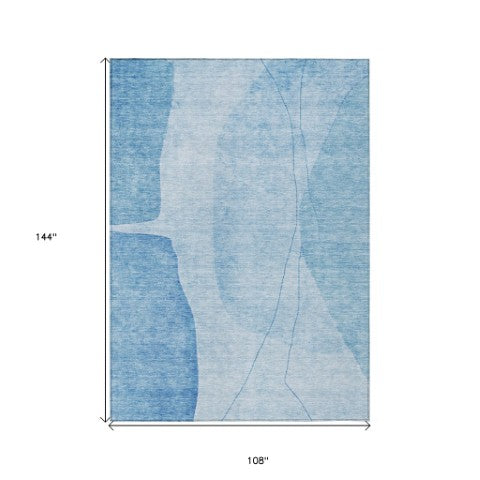 Homeroots 3' Brown Taupe And Beige Abstract Washable Indoor Outdoor Area Rug For Stylish Home Décor 9' X 12' Polyester 582012