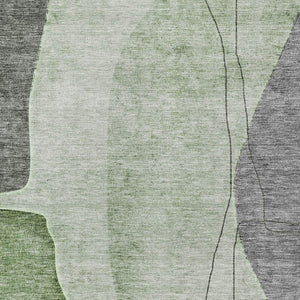 Homeroots 3' Brown Taupe And Beige Abstract Washable Indoor Outdoor Area Rug For Stylish Home Décor 3' X 5' Polyester 582014