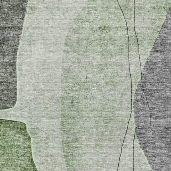 Homeroots 3' Brown Taupe And Beige Abstract Washable Indoor Outdoor Area Rug For Stylish Home Décor 3' X 5' Polyester 582014