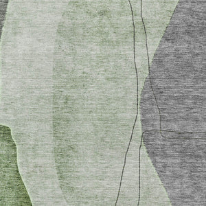 Homeroots 3' Brown Taupe And Beige Abstract Washable Indoor Outdoor Area Rug For Stylish Home Décor 5' X 8' Polyester 582015