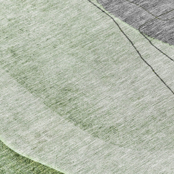 Homeroots 3' Brown Taupe And Beige Abstract Washable Indoor Outdoor Area Rug For Stylish Home Décor 8' Round Polyester 582016