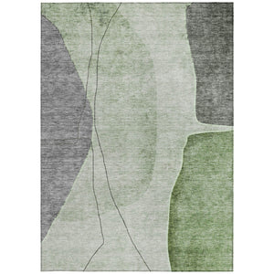 Homeroots 3' Brown Taupe And Beige Abstract Washable Indoor Outdoor Area Rug For Stylish Home Décor 9' X 12' Polyester 582018