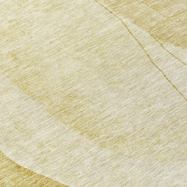 Homeroots 3' Brown Taupe And Beige Abstract Washable Indoor Outdoor Area Rug For Stylish Home Décor 8' Round Polyester 582022